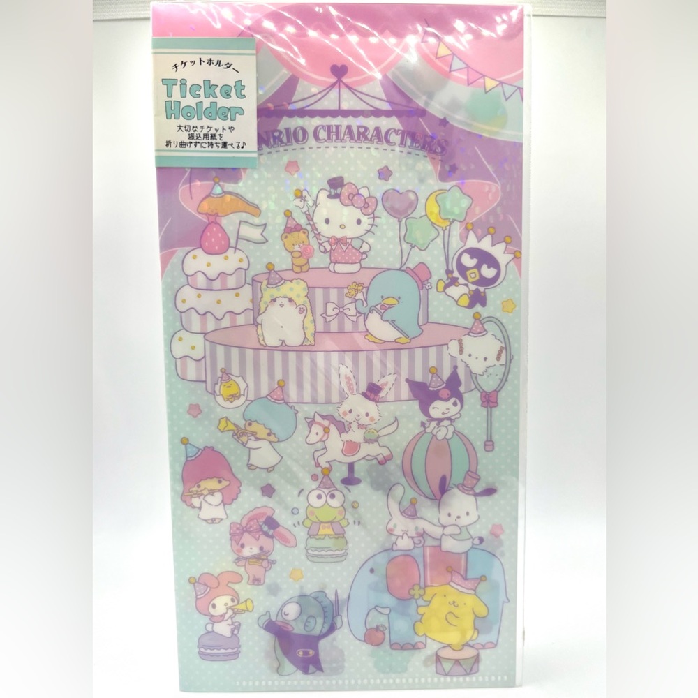 Sanrio Character Glittery Ticket Holder